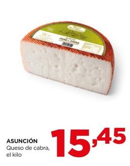 Oferta de Asunción - Queso De Cabra por 15,45€ en Alimerka