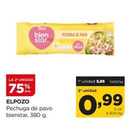 Oferta de Elpozo - Pechuga De Pavo Bienstar por 3,95€ en Alimerka