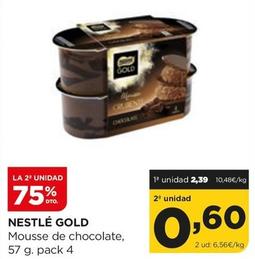 Oferta de Nestlé - Gold Mousse De Chocolate por 2,39€ en Alimerka