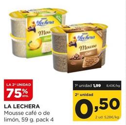 Oferta de La Lechera - Mousse Café O De Limón por 1,99€ en Alimerka