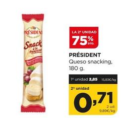 Oferta de Président - Queso Snacking por 2,85€ en Alimerka