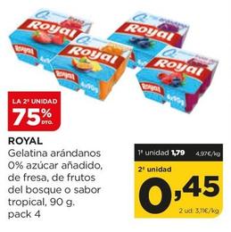 Oferta de Royal - Gelatina Arándanos 0% Azúcar Añadido por 1,79€ en Alimerka