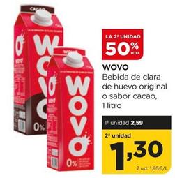Oferta de Wovo - Bebida De Clara De Huevo Original por 2,59€ en Alimerka