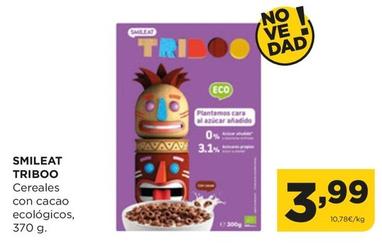 Oferta de Smileat - Triboo Cereales Con Cacao Ecológicos por 3,99€ en Alimerka