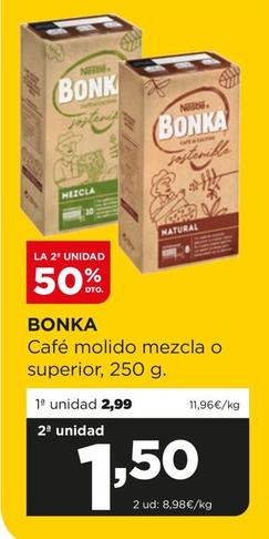Oferta de Bonka - Café Molido Mezcla O Superior por 2,99€ en Alimerka