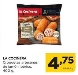 Oferta de La Cocinera - Croquetas Artesanas De Jamón Ibérico por 4,75€ en Alimerka