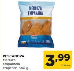 Oferta de Pescanova - Merluza Empanada Crujiente por 3,99€ en Alimerka