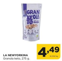 Oferta de La Newyorkina - Granola Keto por 4,49€ en Alimerka