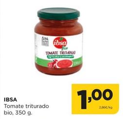 Oferta de Ibsa - Tomate Triturado Bio por 1€ en Alimerka