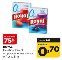 Oferta de Royal - Gelatina 10Kcal En Polvo De Arándanos O Fresa por 2,8€ en Alimerka