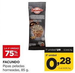 Oferta de Facundo - Pipas Peladas Horneadas por 1,1€ en Alimerka
