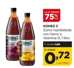 Oferta de Hohes C - Zumo Nutribebida Con Hierro O Vitamina D por 2,89€ en Alimerka