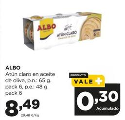 Oferta de Albo - Atún Claro En Aceite De Oliva por 8,49€ en Alimerka