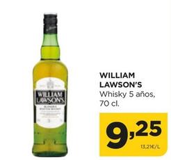 Oferta de William Lawson's - Whisky 5 Años por 9,25€ en Alimerka