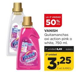 Oferta de Vanish - Quitamanchas Oxi Action Pink O White por 6,49€ en Alimerka