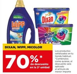 Oferta de Dixan,Wipp, Micolor - Detergente en Alimerka