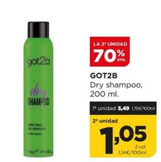 Oferta de Got2b - Dry Shampoo por 3,49€ en Alimerka