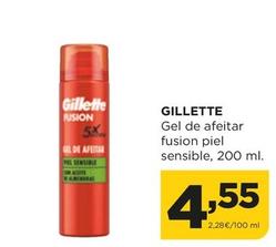 Oferta de Gillette - Gel De Afeitar Fusion Piel Sensible por 4,55€ en Alimerka