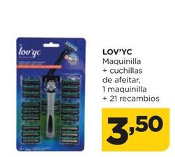 Oferta de Lov'yc - Maquinilla + Cuchillas De Afeitar por 3,5€ en Alimerka
