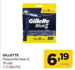 Oferta de Gillette - Maquinilla Blue II por 6,19€ en Alimerka