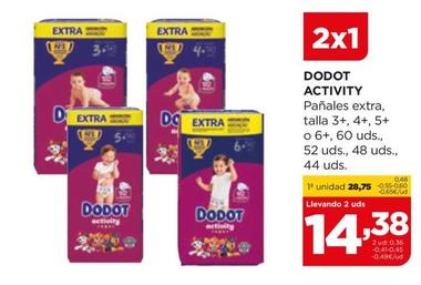 Oferta de Dodot - Activity Pañales Extra por 28,75€ en Alimerka