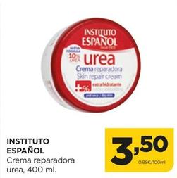 Oferta de Instituto Español - Crema Reparadora Urea por 3,5€ en Alimerka