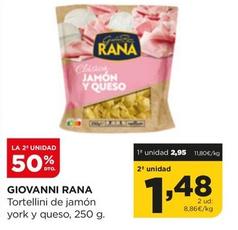 Oferta de Rana - Tortellini De Jamon York Y Queso por 2,95€ en Alimerka
