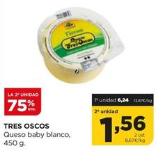 Oferta de Tres Oscos - Queso Baby Blanco por 6,24€ en Alimerka
