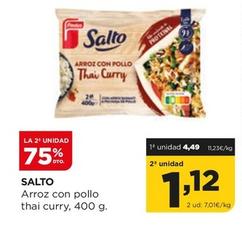 Oferta de Salto - Arroz Con Pollo Thai Curry por 4,49€ en Alimerka