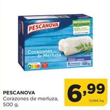 Oferta de Pescanova - Corazones De Merluza por 6,99€ en Alimerka