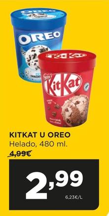 Oferta de Kitkat U Oreo - Helado por 2,99€ en Alimerka