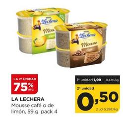Oferta de La Lechera - Mousse Café O De Limón por 1,99€ en Alimerka