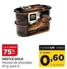 Oferta de Nestlé - Gold Mousse De Chocolate por 2,39€ en Alimerka