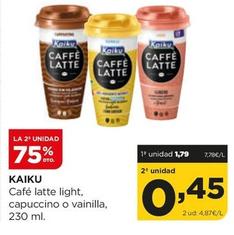Oferta de Kaiku - Café Latte Light por 1,79€ en Alimerka