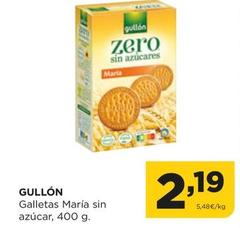 Oferta de Gullón - Galletas María Sin Azúcar por 2,19€ en Alimerka