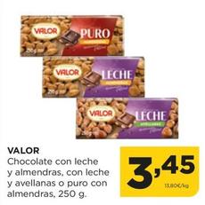 Oferta de Valor - Chocolate Con Leche Y Almendras por 3,45€ en Alimerka