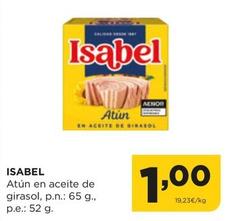 Oferta de Isabel - Atún En Aceite De Girasol por 1€ en Alimerka