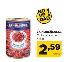 Oferta de La Noreñenese - Chili Con Carne por 2,59€ en Alimerka