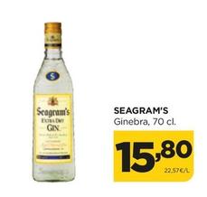 Oferta de Seagram's - Ginebra por 15,8€ en Alimerka