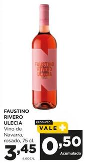 Oferta de Faustino Rivero Ulecia - Vino De Navarra por 3,45€ en Alimerka