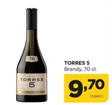 Oferta de Torres - Brandy por 9,7€ en Alimerka