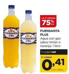 Oferta de Fuensanta - Agua Con Gas Sabor Limón O Naranja por 1,65€ en Alimerka