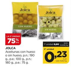 Oferta de Jolca - Aceitunas Con Hueso O Sin Hueso por 0,9€ en Alimerka