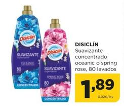 Oferta de Disiclin -Suavizante Concentrato Oceanic o Spring Rose por 1,89€ en Alimerka