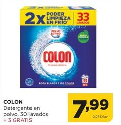 Oferta de Colon - Detergente En Polvo por 7,99€ en Alimerka