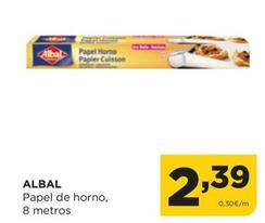 Oferta de Albal - Papel De Horno, 8 Metros por 2,39€ en Alimerka