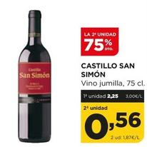 Oferta de Castillo San Simon - Vino Jumilla por 2,25€ en Alimerka