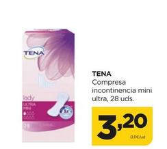 Oferta de Tena - Compresa Incontinencia Mini Ultra por 3,2€ en Alimerka