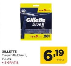 Oferta de Gillette -  Maquinilla Blue II por 6,19€ en Alimerka