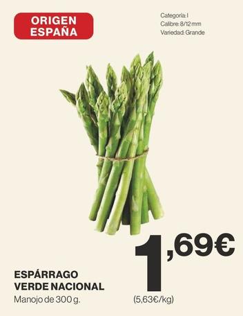 Oferta de Espárragos verdes por 1,69€ en Supercor